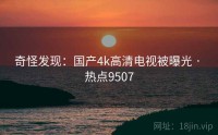 奇怪发现：国产4k高清电视被曝光 · 热点9507