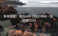 真相调查：榴莲APP下载的神秘一面 · 档案3169